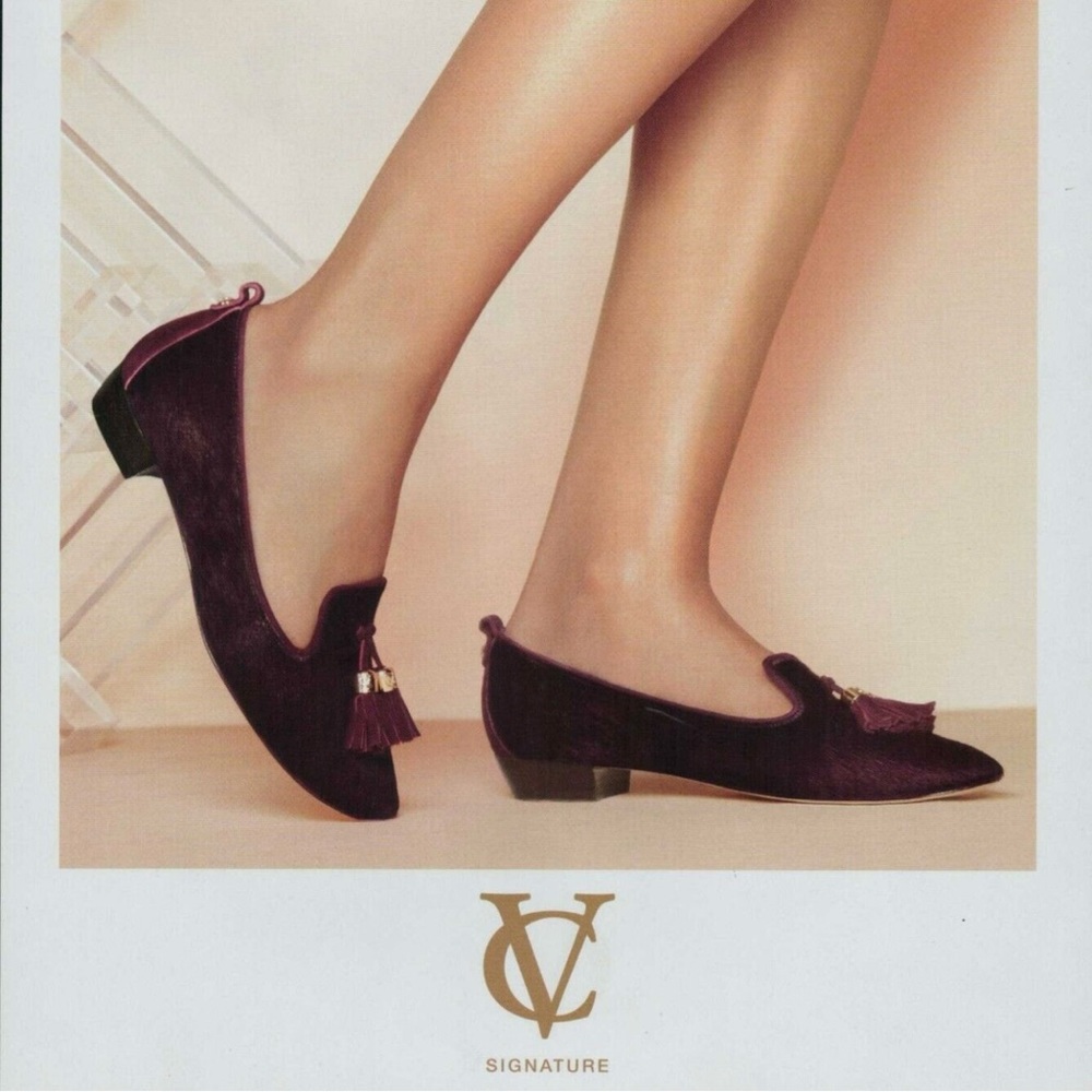 Vero Cuoio Signature Vi-Nancy Plum Calf Hair Loafers - Picture 2 of 9